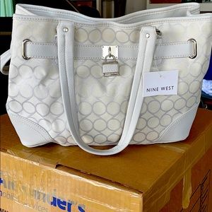 NWT Nine West Jacquard fabric purse